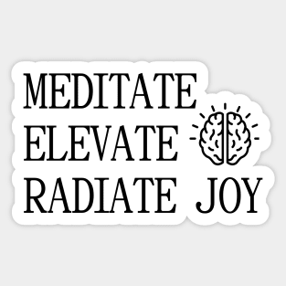 Meditate Sticker